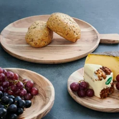 Assiettes^CASA ACACIA CHIC Assiette Avec Manche Naturel