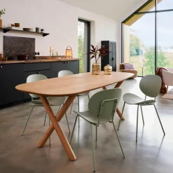 Tables À Manger^CASA ACACIA Table à Manger Avec Pieds En X