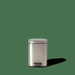 Poubelles De Cuisine|Poubelles^CASA ADELE Poubelle à Pédale 5l Argent