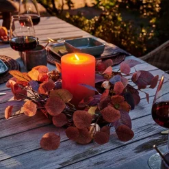 Décorations À Suspendre|Automne^CASA AUTUMN Couronne De Feuilles Brun