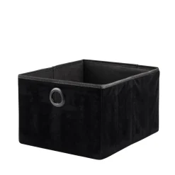 Paniers Tiroirs^CASA BASIC Panier Pliable Noir