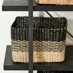 Paniers Tiroirs^CASA BOBO Panier Tiroir Noir, Naturel