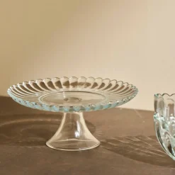 Plats À Servir^CASA DAHLITA Plat à Gâteau Transparent