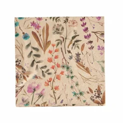 Serviettes^CASA ECO DRIED FLOWER Set De 20 Serviettes Multicolore