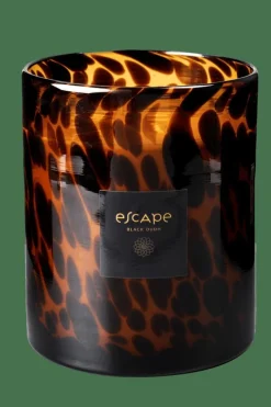 Bougies Parfumées|Bougies^CASA ESCAPE BLACK OUDH Bougie Parfumée Dans Un Verre Noir, Brun, Ocre