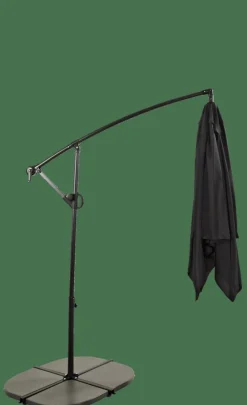 Parasols^CASA FIJI Parasol Déporté Sans Pied De Parasol Noir