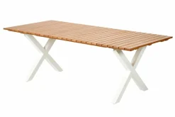 Tables De Jardin^CASA FORMAX Table De Jardin Avec Pieds X Natural/blanc