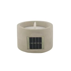 Bougies Led|Éclairage Extérieur^CASA FUEGO Bougie Solaire LED Gris Clair