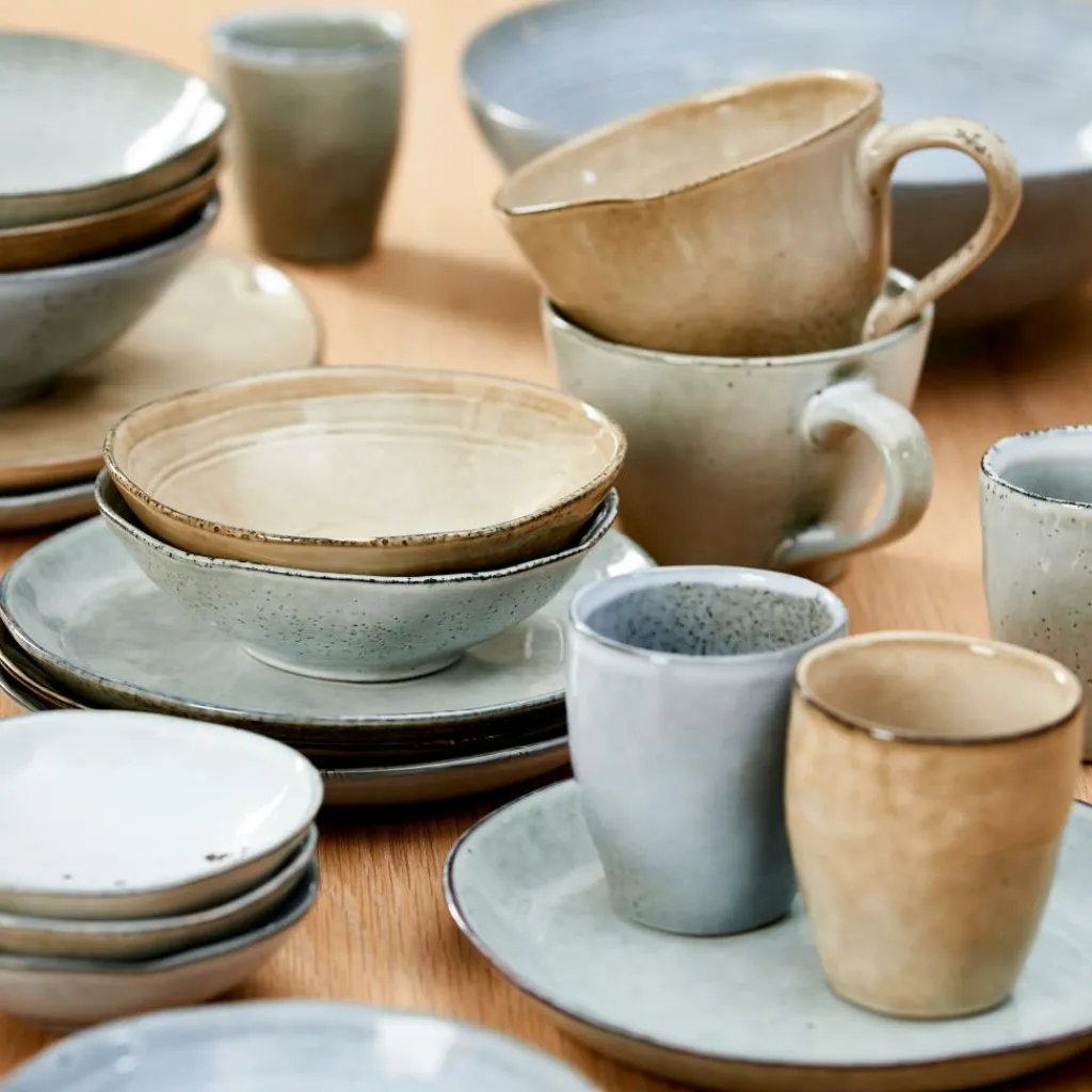 Ménagères^CASA GRACE VINTAGE Couverts 16 Pièces Gris