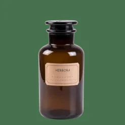 Bocaux^CASA HERBORA Pot à Provisions 1 L Brun