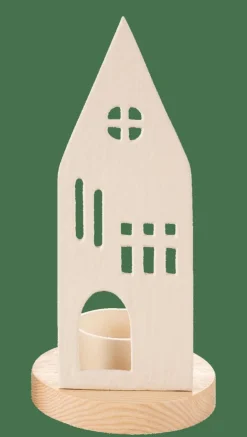 Porte-Bougies^CASA HOME Porte-bougie Chauffe-plat Blanc, Naturel