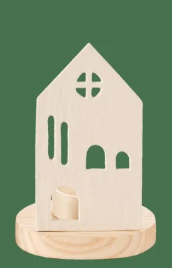 Porte-Bougies^CASA HOME Porte-bougie Chauffe-plat Blanc, Naturel