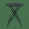 Tables Bistrot|Tables De Jardin^CASA IMPERIAL Table Pliante Rond Noir