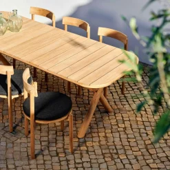 Tables De Jardin|Sets De Jardin^CASA JULES Set De Jardin Avec Coussins De Chaise Noir