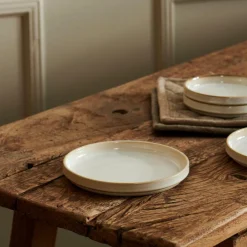 Assiettes^CASA MINERAL MARBLE Assiette Blanc