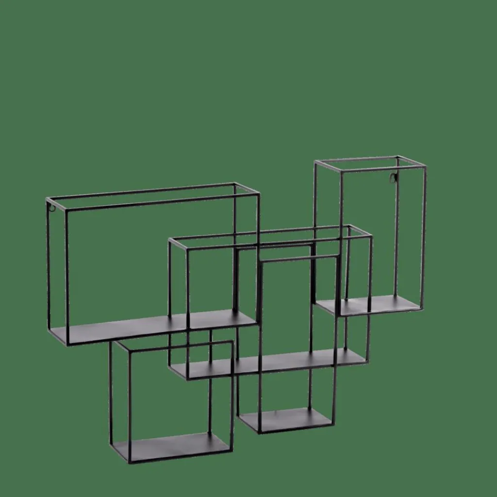 Étagères Murales^CASA MULTO Étagère à Suspendre Noir