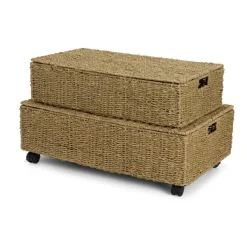 Coffres De Rangement^CASA MYKONOS Coffre De Rangement L Naturel