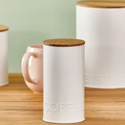 Accessoires Café|Boîtes Métalliques^CASA NAGINI Boîte Conservation Capsules Café Blanc, Naturel