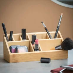 Accessoires Lavabo^CASA ORGANOO Boîte à Coton Naturel