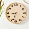 Horloges^CASA PLYWOOD Horloge Murale Naturel