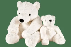 Kids^CASA POLA Ours Blanc Peluche Blanc