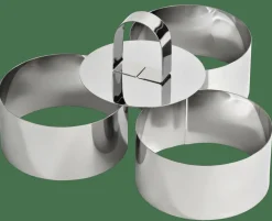 Aide Cuisine^CASA PROLINE Emporte-pièces Set De 3 Argent