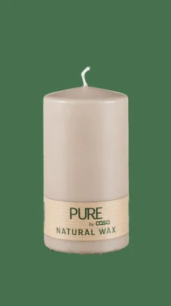 Bougies^CASA PURE Bougie Cylindrique Gris