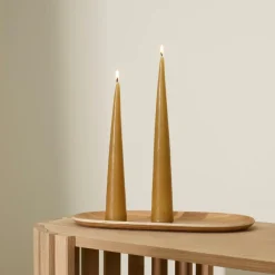 Bougies^CASA PYRAMID Bougie Blanc Cassé