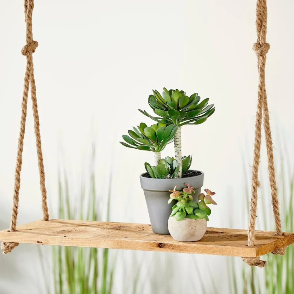 Porte-Plantes À Suspendre^CASA RECYCLE Étagère Suspendue Naturel