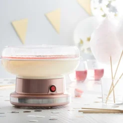 Appareils De Cuisine^CASA RETRO FUN Machine à Barbe à Papa Rose