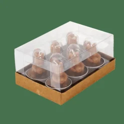 Porte-Bougies|Automne^CASA SQUIRREL Bougies Chauffe-plat Set De 6 Brun