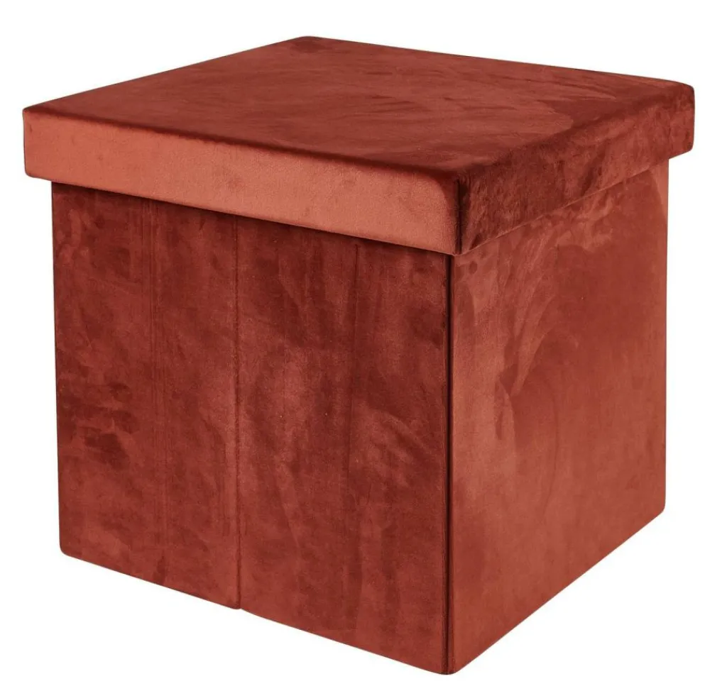 Kids|Poufs De Rangement^CASA STOR Pouf Pliable Avec Rangement Bordeaux