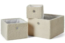 Boîtes De Rangement^CASA TEDDY Panier Pliable Blanc Cassé