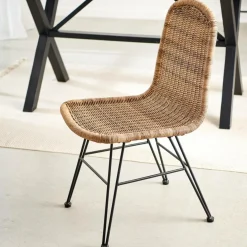 Chaises De Salle À Manger|Chaises De Jardin^CASA VIENNA Chaise Noir, Naturel