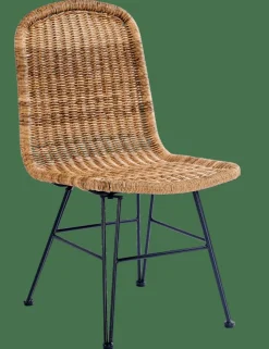 Chaises De Salle À Manger|Chaises De Jardin^CASA VIENNA Chaise Noir, Naturel