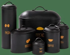 Boîtes Métalliques|Boîtes De Conservation^CASA VIRA Boîte Pour Biscuits Noir