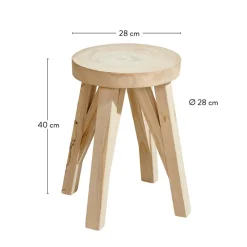 Tables D'Appoint^CASA XANDER Table D'appoint Naturel